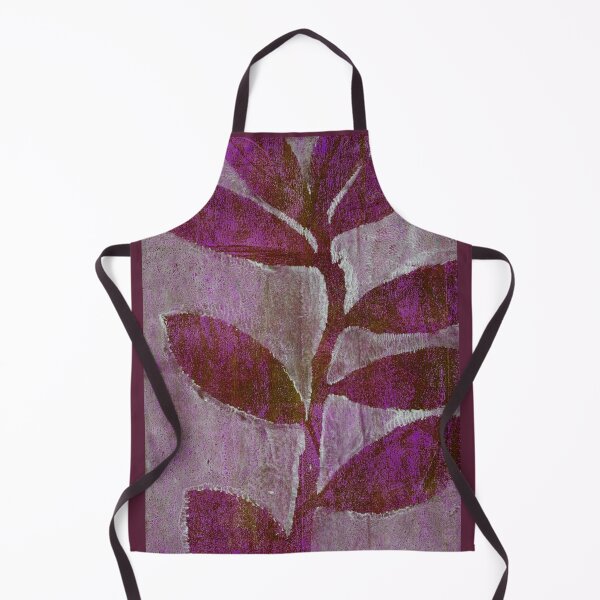 Item preview, Botanical monoprint of real leaves in beautiful pinks and green designed and sold by AliSullivanArt.