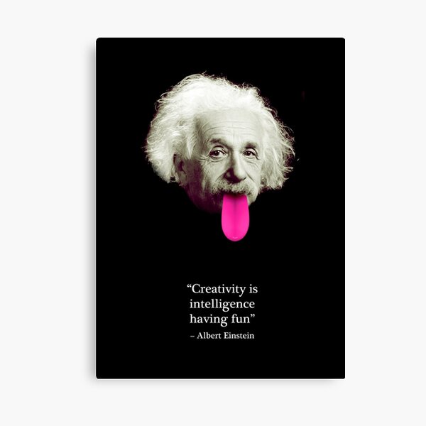 Einstein Quote Canvas Print