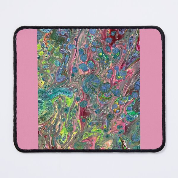 Item preview, Crazy Rainbow Acrylic Pour Abstract Art designed and sold by Adelle Smith.