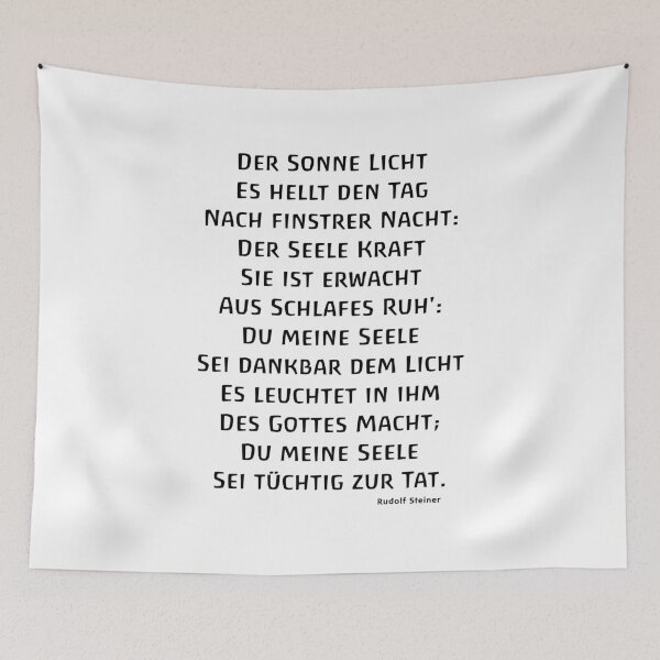 Item preview, The light of the sun It brightens the day - Rudolf Steiner Waldorf School Anthroposophy designed and sold by DOM-Shop.