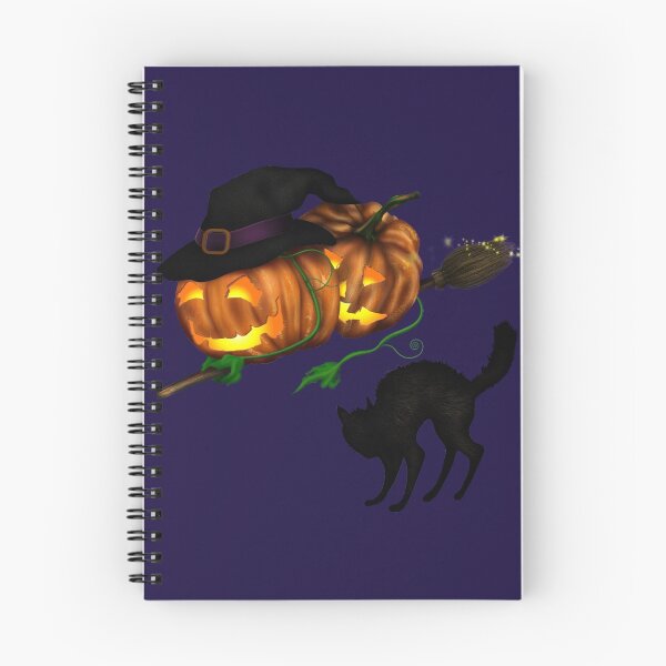 Item preview, Two pumpkins on broom designed and sold by lidijaarts.