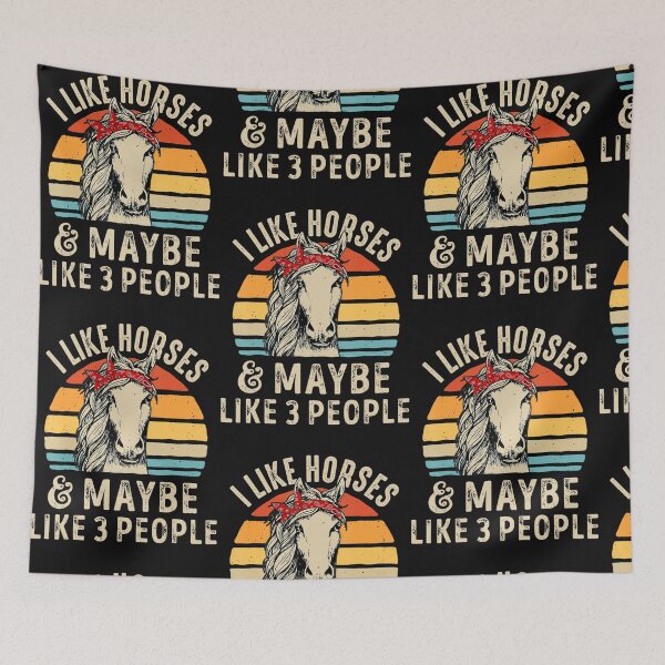 Item preview, I Like Horses And Maybe Like 3 People designed and sold by Nguyenvanhai.