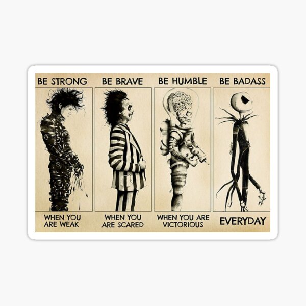 Montage Tim Burton Sticker