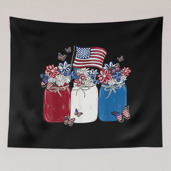 Item preview, American Patriot Flag Flowers Happy Independence Day So Cute designed and sold by hanesmlwn64.