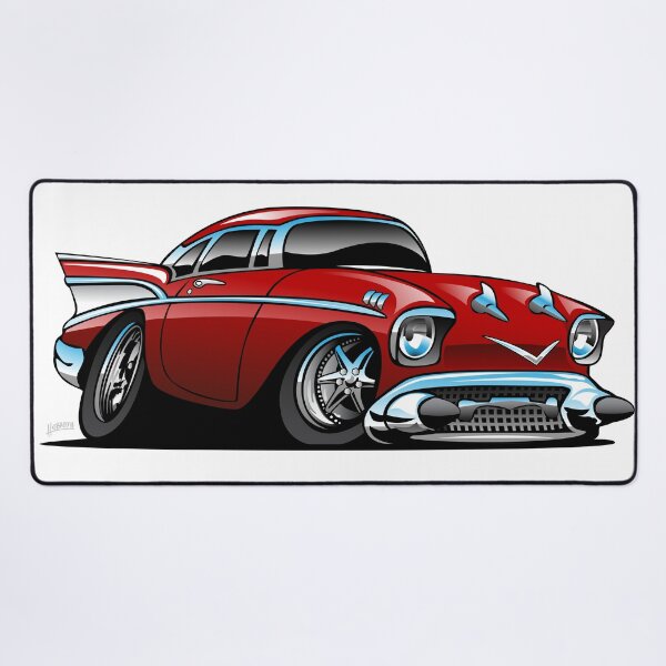 Item preview, Classic American 57 Hot Rod Cartoon designed and sold by hobrath.