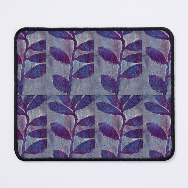 Item preview, Botanical monoprint of real leaves in beautiful purple and blue designed and sold by AliSullivanArt.