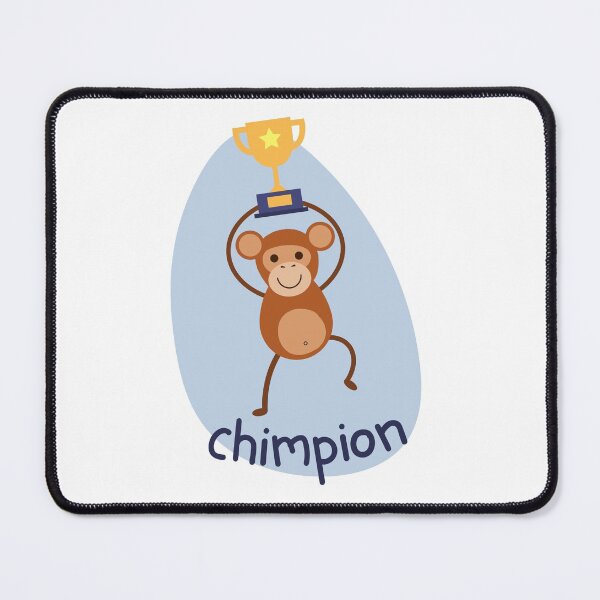 Item preview, Chimpion - Animal pun designed and sold by The Agreeable Raven.
