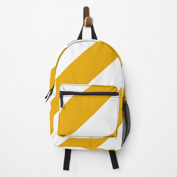 Item preview, Golden Yellow and White Diagonal Stripe Pattern 2022 Trending Color - Colour - Hue - Shade Pantone Daylily 15-0956 designed and sold by ColorOfTheYears.