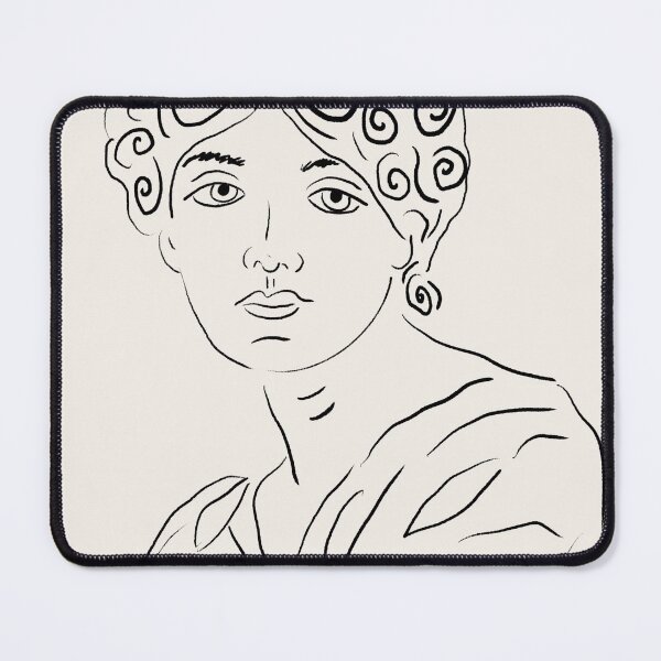 Item preview, Sappho Greek statue Line art minimalist illustration designed and sold by iliketeas.