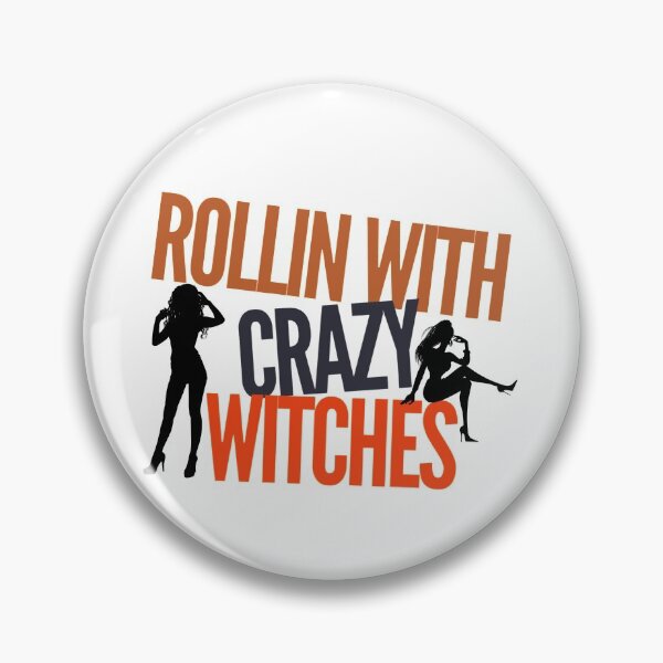 Item preview, Rollin With Crazy Witches Silhouette Witchy designed and sold by CarantinedChaos.
