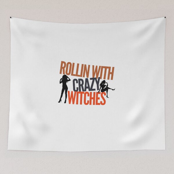 Item preview, Rollin With Crazy Witches Silhouette Witchy designed and sold by CarantinedChaos.