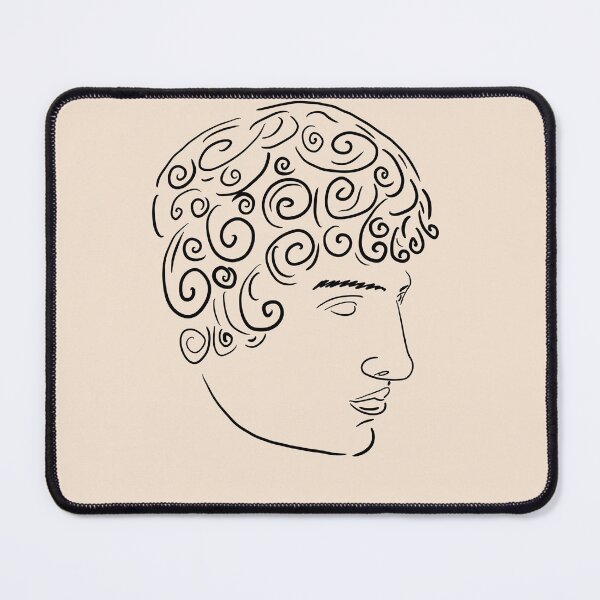 Item preview, Apollo Greek statue Line art minimalist illustration designed and sold by iliketeas.