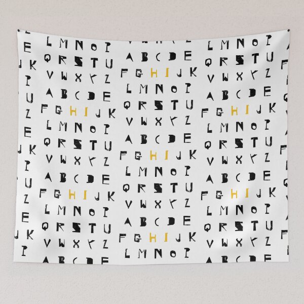 Item preview, Alphabet Hi, school starter, first day of school, kindergarten, back to school, funny,  designed and sold by allycat57.