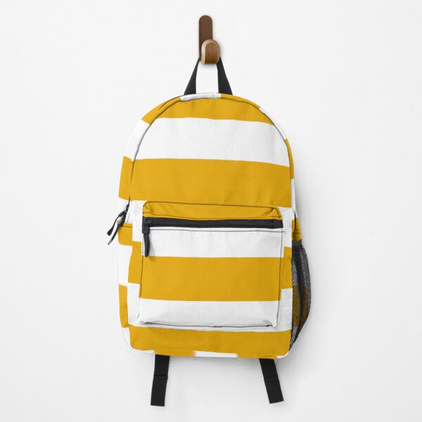 Item preview, Golden Yellow and White Horizontal Stripe Pattern 2022 Trending Color - Colour - Hue - Shade Pantone Daylily 15-0956 designed and sold by ColorOfTheYears.