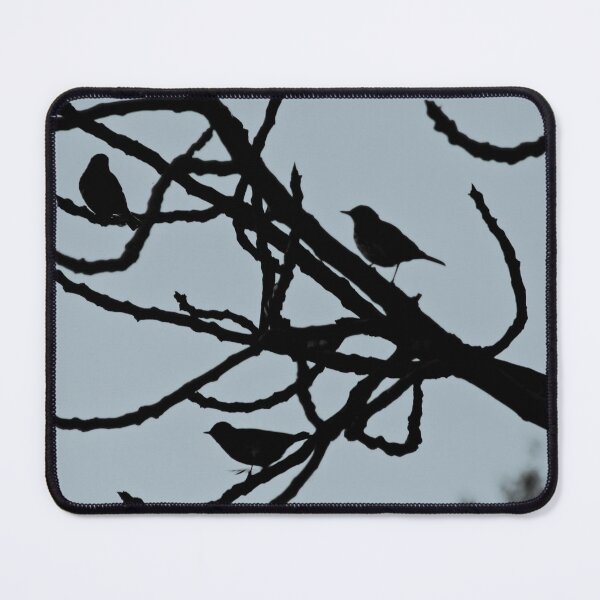 Item preview, Sparrows Birds Tree Bare Branches Silhouette designed and sold by Anna Lemos.