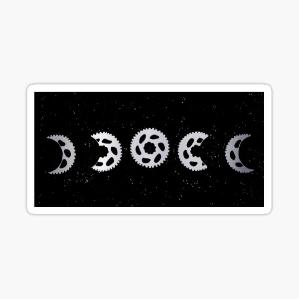 Cycle Moon Phases Sticker