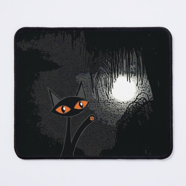 Item preview, Gato espeluznante jugando con la luna designed and sold by 7SistersGraphX.