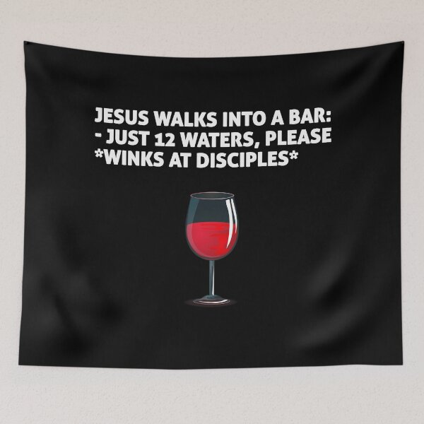 Item preview, Jesus Walks into a Bar designed and sold by FunnyNerdStuff.