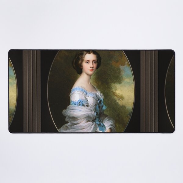 Item preview, Melanie Renouard de Bussiere by Franz-Xaver Winterhalter Fine Art Xzendor7 Old Masters Reproductions designed and sold by Xzendor7 Digital Art Creations.