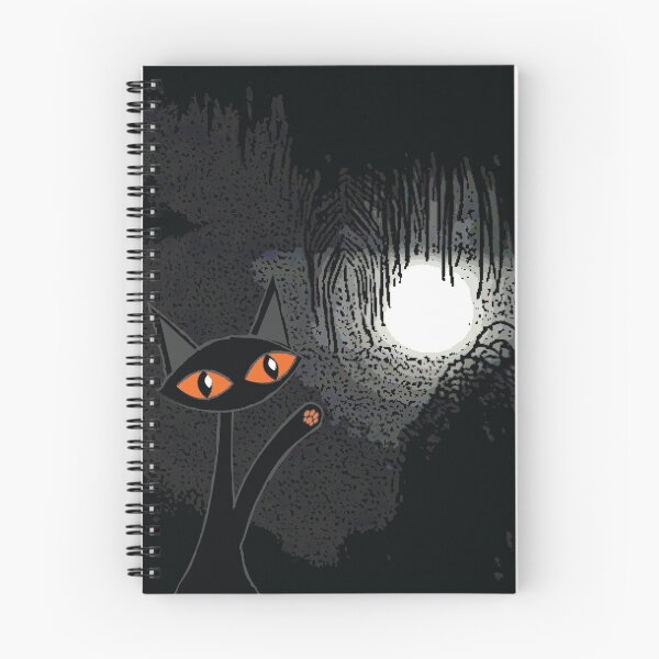 Item preview, Gato espeluznante jugando con la luna designed and sold by 7SistersGraphX.