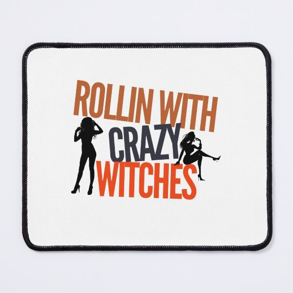 Item preview, Rollin With Crazy Witches Silhouette Witchy designed and sold by CarantinedChaos.