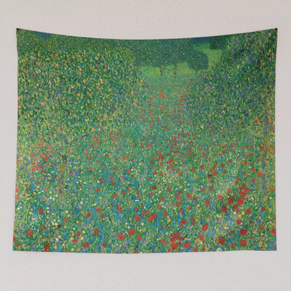 Item preview, Gustav Klimt "Poppy field" designed and sold by Alexandra Dahl.