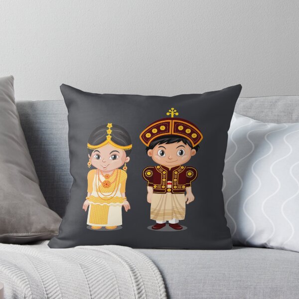 Item preview, Sri Lankans in national dress_man and woman in traditional wedding costume_Nilame and Kandiyan designed and sold by SLGreenArrow.