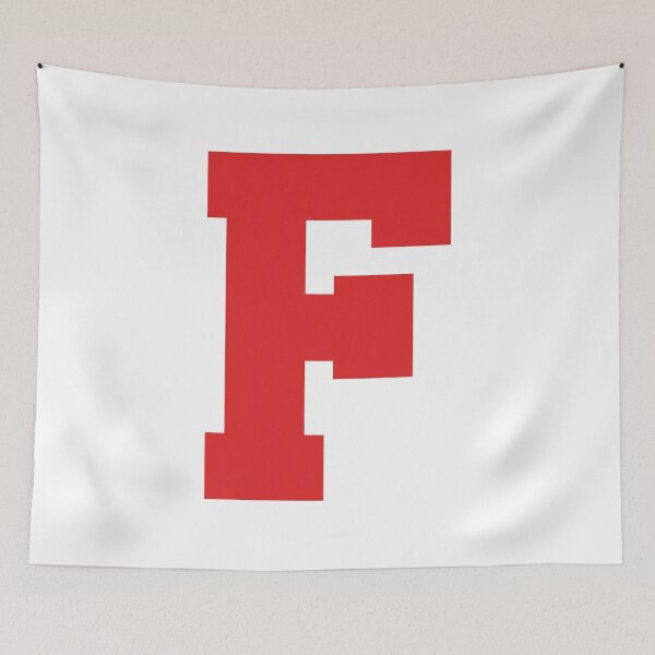 Item preview, Alphabet, Red F, Sports letter F designed and sold by TheCultStuff.