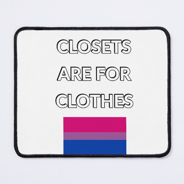 Item preview, Closets are for clothes - bisexual flag - National Coming Out Day designed and sold by Inspirationmotivation.