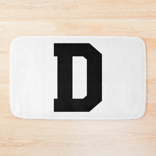 Item preview, Alphabet, Black D, Sports letter D designed and sold by TheCultStuff.
