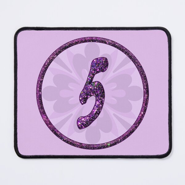 Item preview, Five number 5 in purple glittering numbers date age designed and sold by GlamourChick.