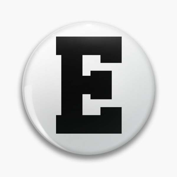 Item preview, Alphabet, Black E, Sports letter E designed and sold by TheCultStuff.