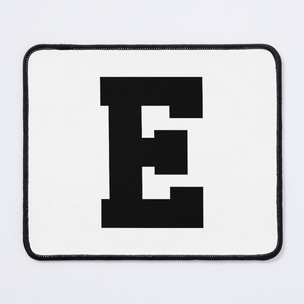 Item preview, Alphabet, Black E, Sports letter E designed and sold by TheCultStuff.