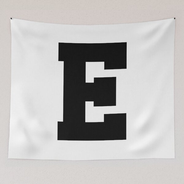 Item preview, Alfabeto, E negra, letra E deportiva designed and sold by TheCultStuff.