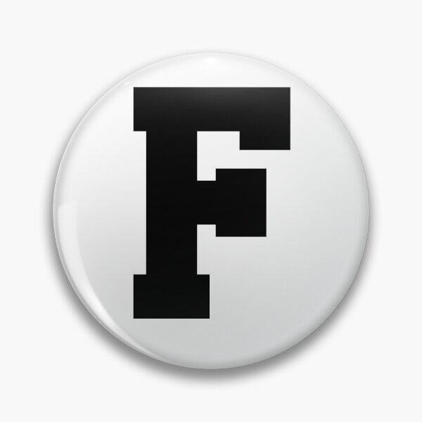 Item preview, Alphabet, Black F, Sports letter F designed and sold by TheCultStuff.