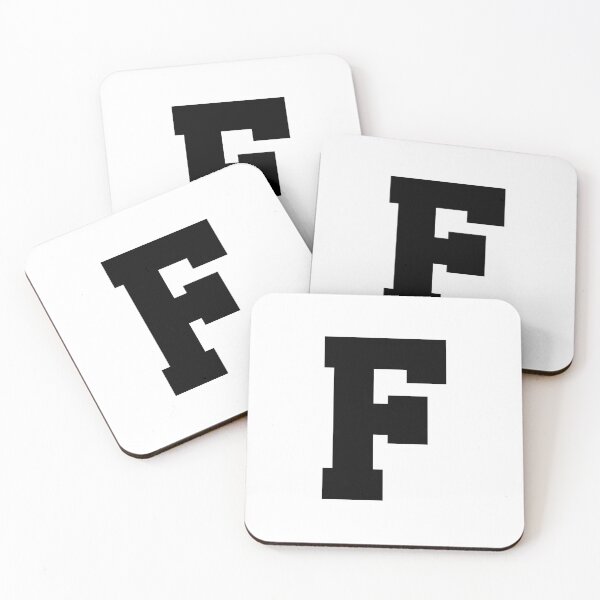 Item preview, Alphabet, Black F, Sports letter F designed and sold by TheCultStuff.