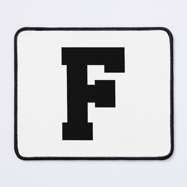 Item preview, Alphabet, Black F, Sports letter F designed and sold by TheCultStuff.