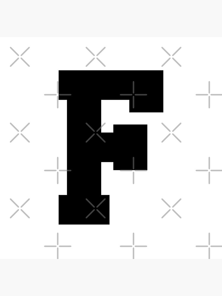 Alphabet, Black F, Sports letter F