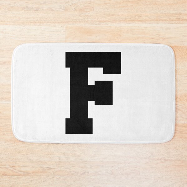 Item preview, Alphabet, Black F, Sports letter F designed and sold by TheCultStuff.