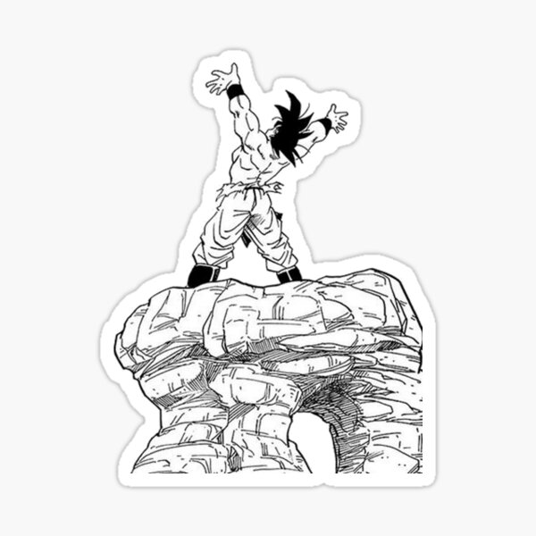 Goku and Gohan Manga Sticker for Sale by SenorFiredude