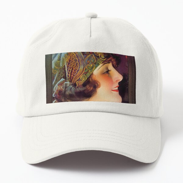 Portrait Of Martha Mansfield by Rolf Armstrong Art Nouveau Xzendor7 Old Masters Art Reproductions Dad Hat
