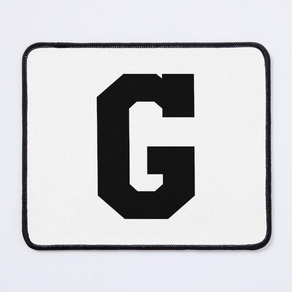Item preview, Alphabet, Black G, Sports letter G designed and sold by TheCultStuff.