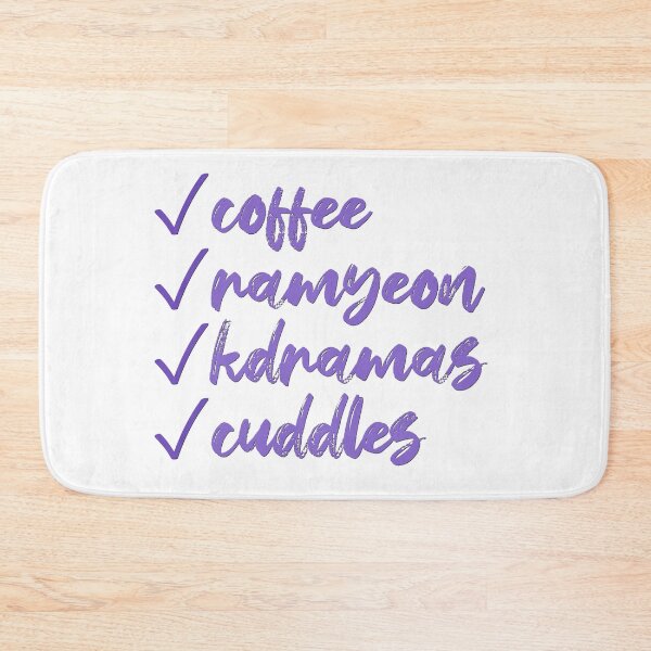 Item preview, Coffee, Ramyeon, K-dramas and Cuddles designed and sold by co-stars.
