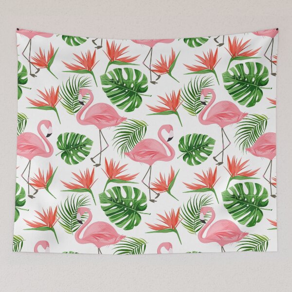 Item preview, Pink Flock Flamingos Pattern  designed and sold by TheWildFlix.