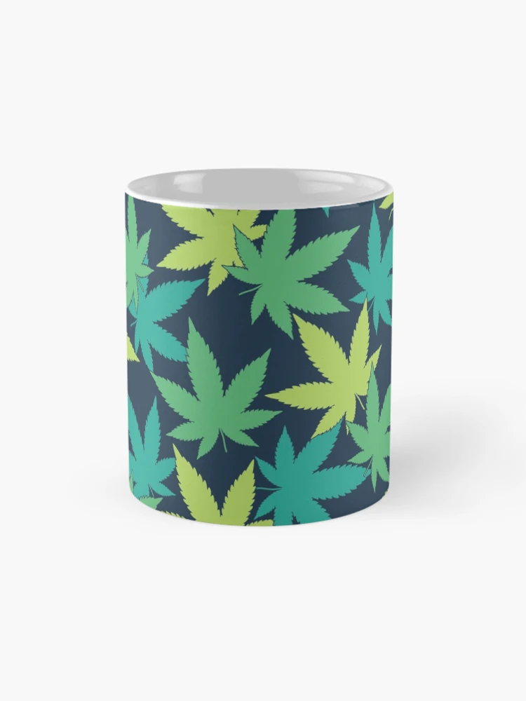 Thumbnail 4 of 6, Coffee Mug, Weed Leaf Pattern designed and sold by SweetLog.