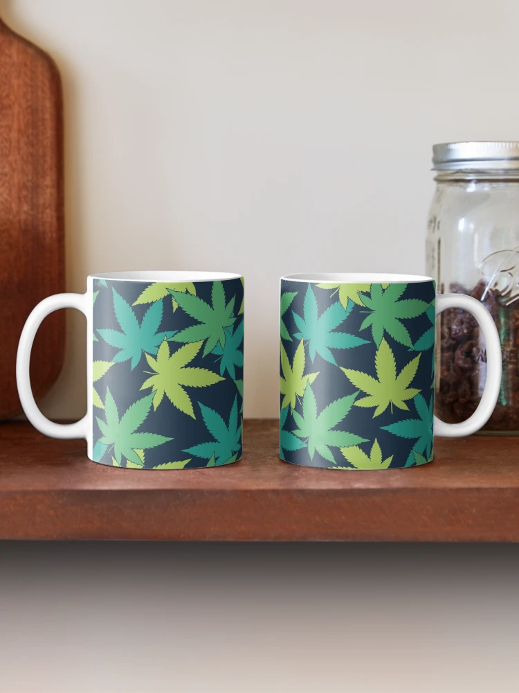 Thumbnail 2 of 6, Coffee Mug, Weed Leaf Pattern designed and sold by SweetLog.