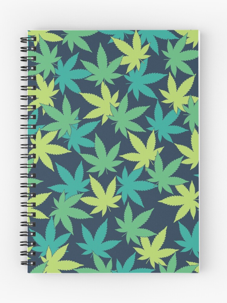 Thumbnail 1 of 3, Journal, Weed Leaf Pattern designed and sold by SweetLog.