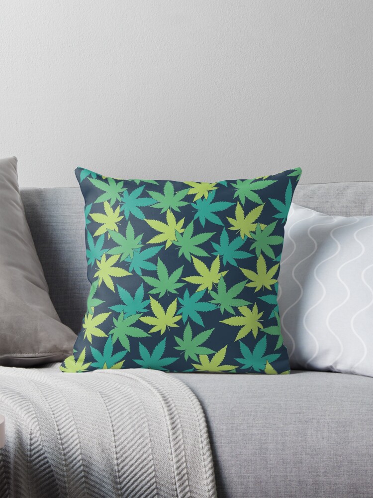 Thumbnail 1 of 4, Pillow, Weed Leaf Pattern designed and sold by SweetLog.