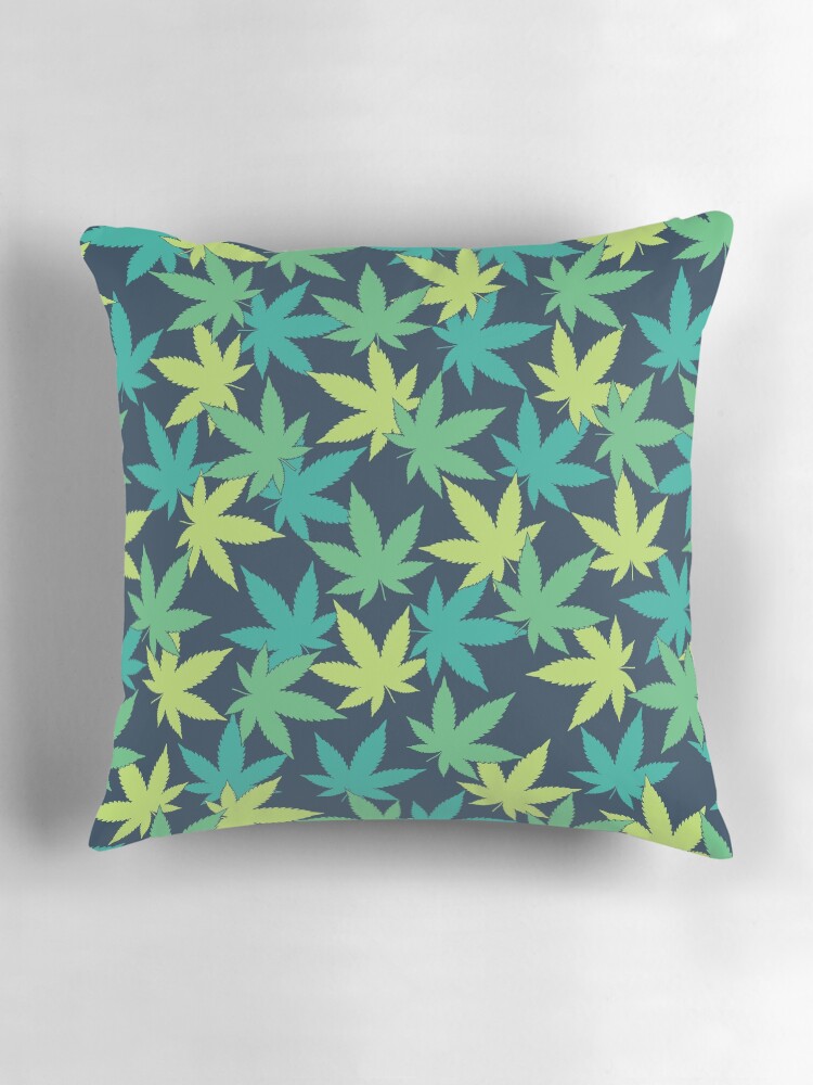 Thumbnail 3 of 4, Pillow, Weed Leaf Pattern designed and sold by SweetLog.