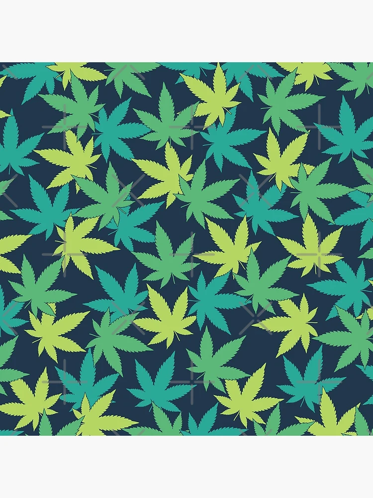 Thumbnail 4 of 4, Clock, Weed Leaf Pattern designed and sold by SweetLog.